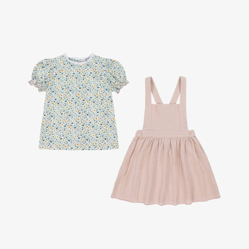 Babidu-Girls Soft Plumeti Dress Ensemble | Childrensalon Outlet