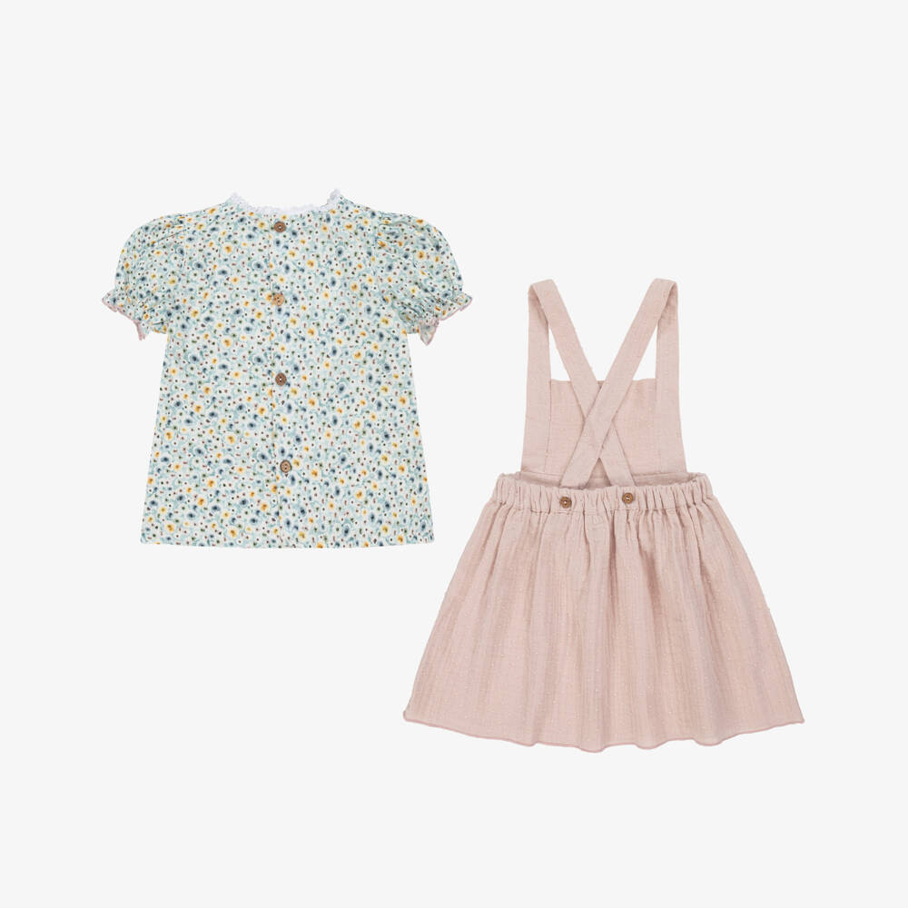 Babidu-Girls Soft Plumeti Dress Ensemble | Childrensalon Outlet