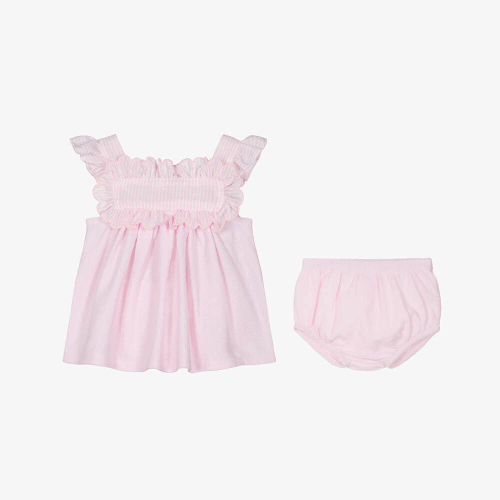 Babidu-Girls Soft Waffle Shorts Ensemble | Childrensalon Outlet