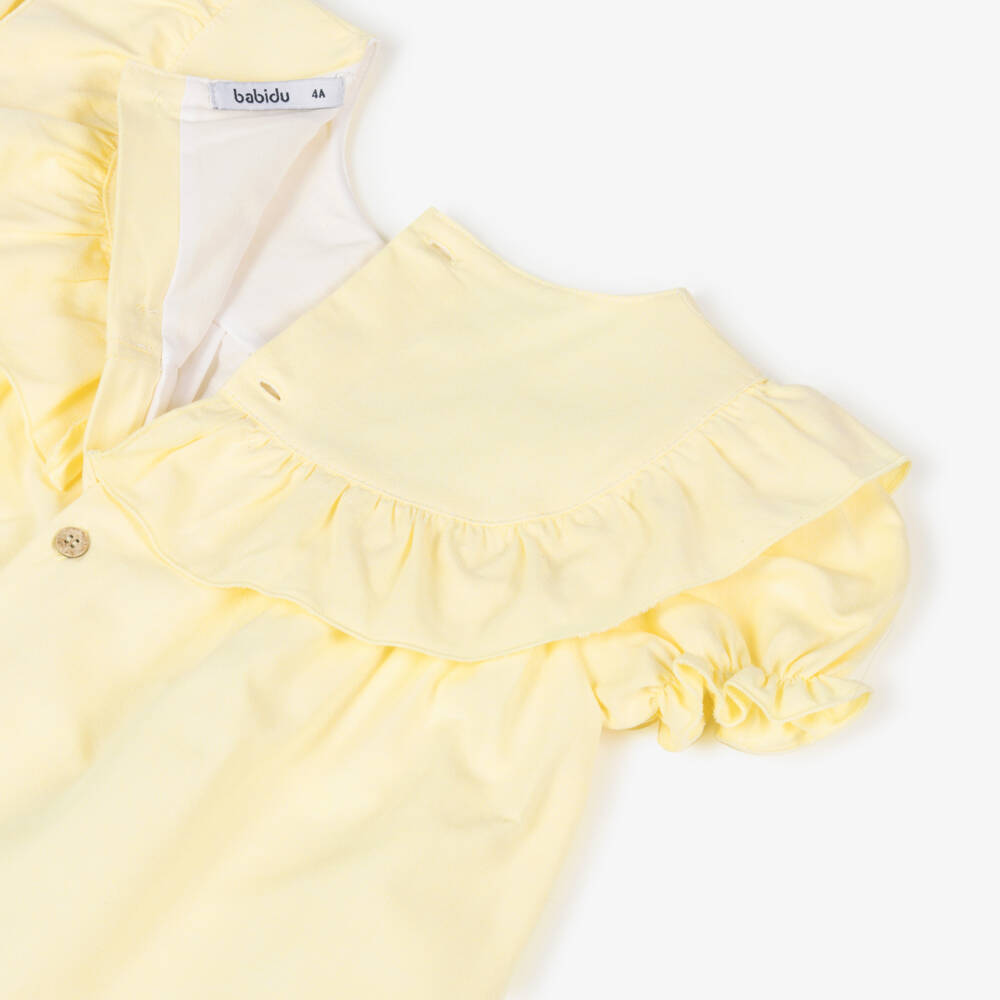 Babidu-Girls Sunny Floral Embroidered Dress | Childrensalon Outlet