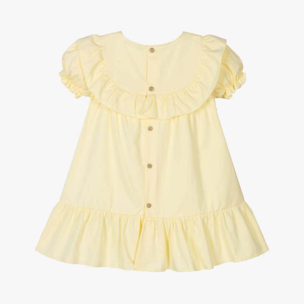 Babidu-Girls Sunny Floral Embroidered Dress | Childrensalon Outlet