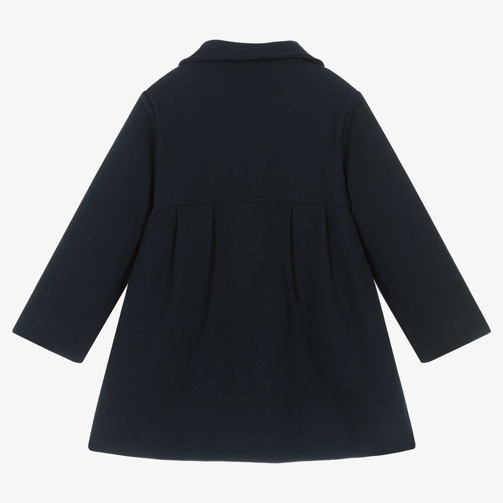 Babidu-Синее классическое пальто | Childrensalon Outlet