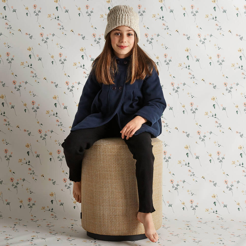 Babidu-Синее классическое пальто | Childrensalon Outlet