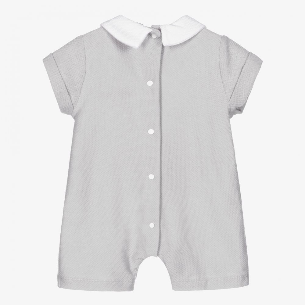 Babidu-Grey Cotton Baby Shortie | Childrensalon Outlet