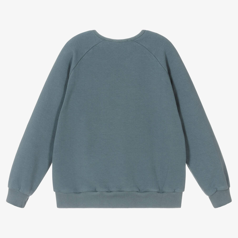 Babidu-Grey Cotton Sweatshirt | Childrensalon Outlet