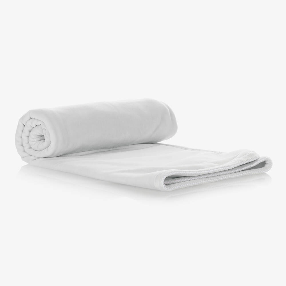 بابيدو -بطانية قطن قطيفة لون رمادي فاتح للأطفال (85 سم) | Childrensalon Outlet