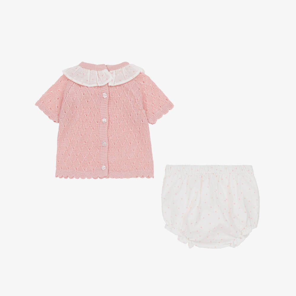 Babidu-Набор из трикотажа для малышек в нежно-розовом цвете | Childrensalon Outlet