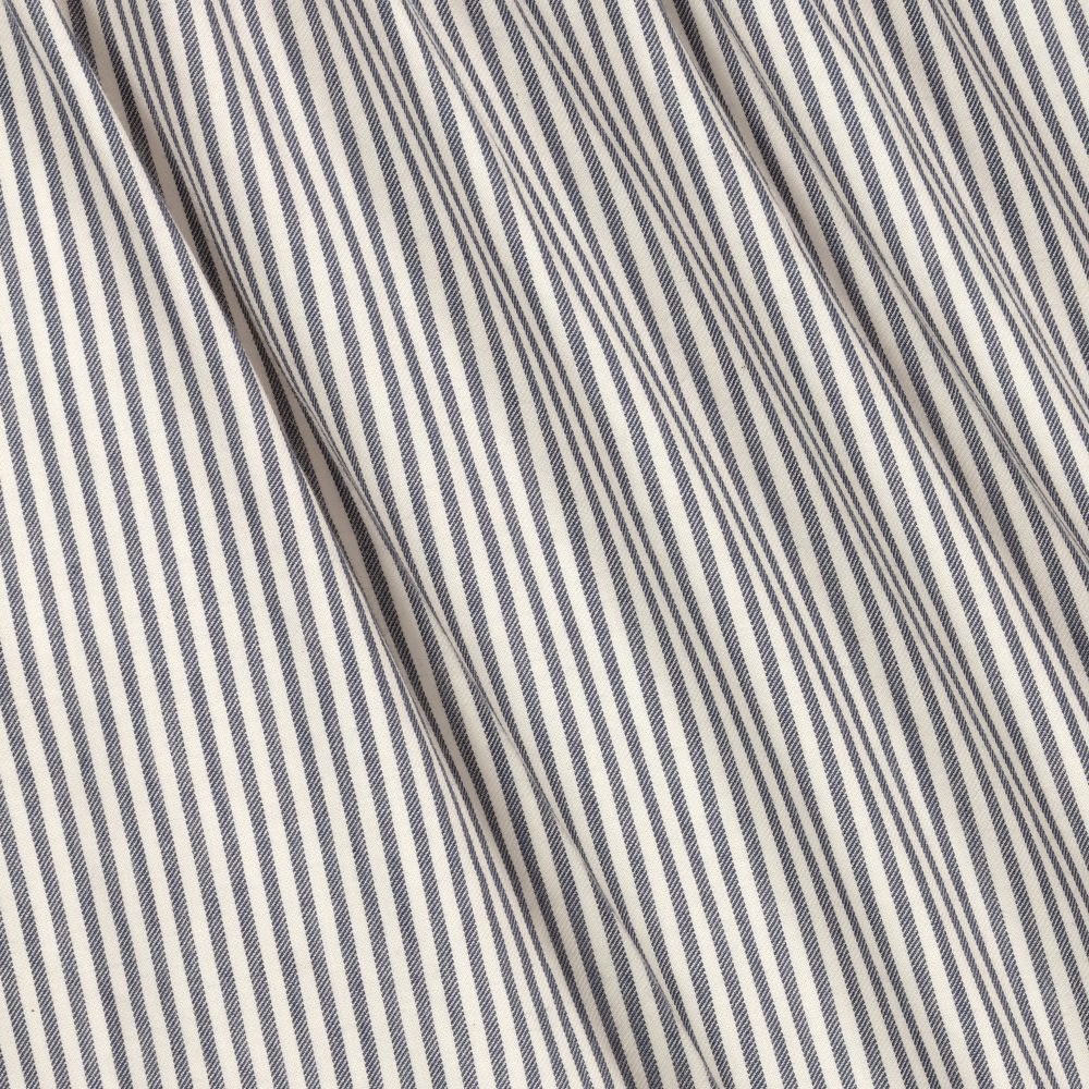 Babidu-Navy Blue Striped Cotton Dress | Childrensalon Outlet