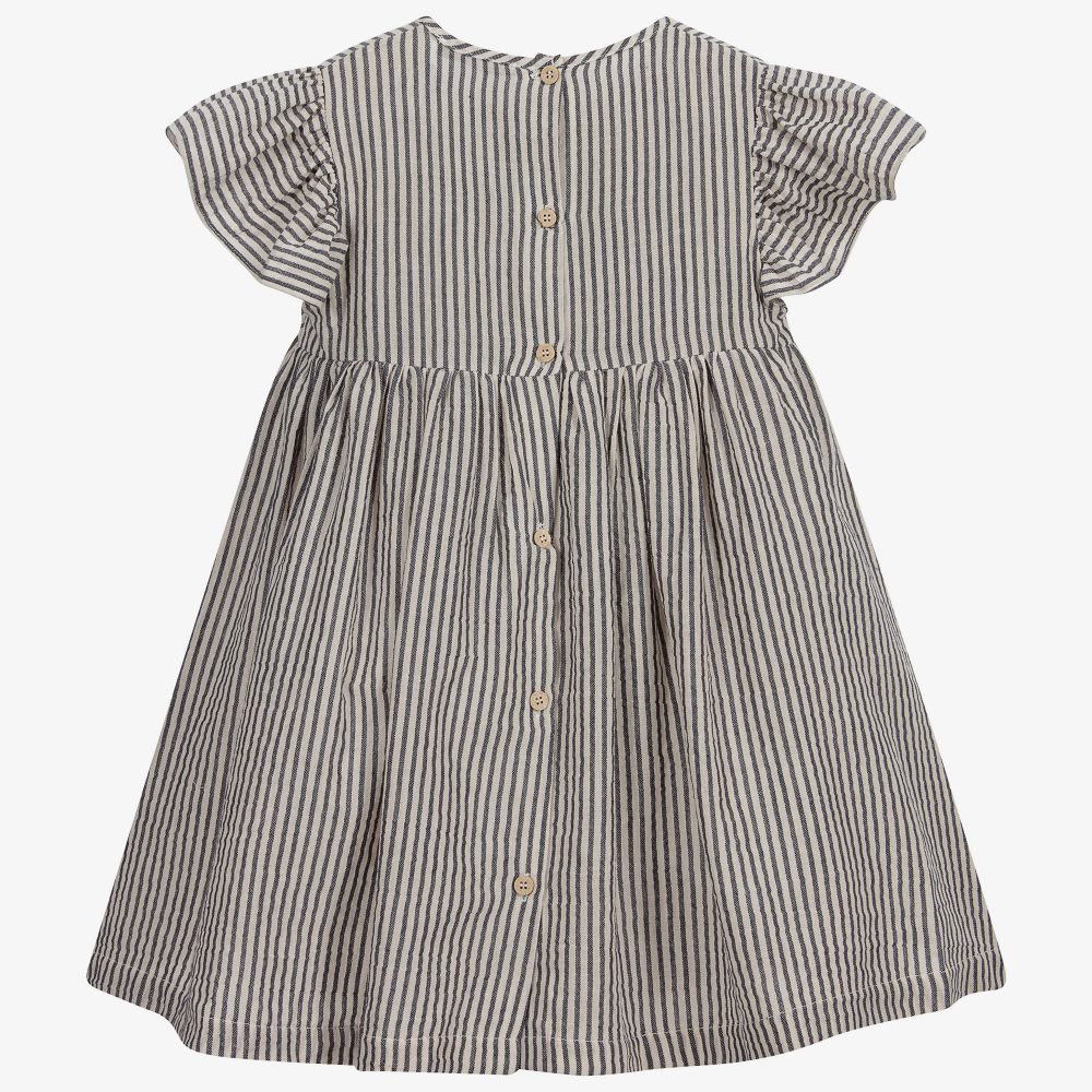 Babidu-Платье в полоску из органического хлопка | Childrensalon Outlet