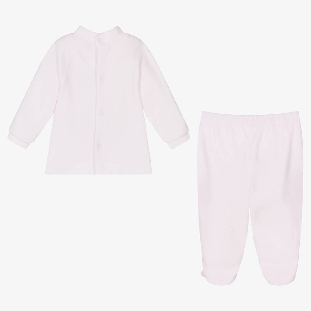 Babidu-Pink 2 Piece Babygrow | Childrensalon Outlet