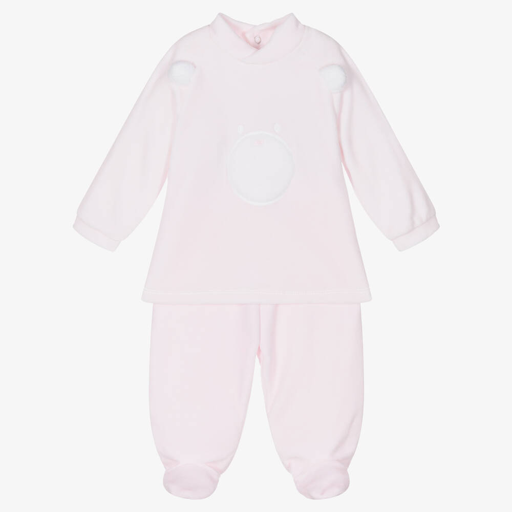 Babidu - Pink 2 Piece Babygrow | Childrensalon