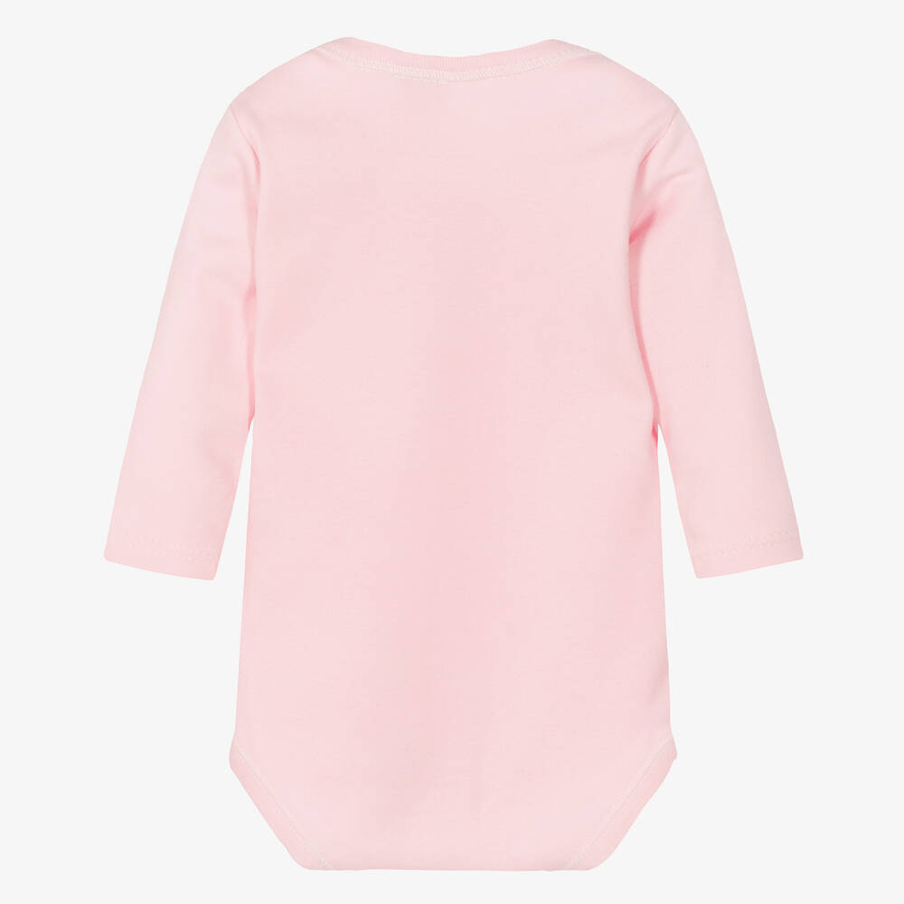 Babidu-Розовое хлопковое боди для малышей | Childrensalon Outlet