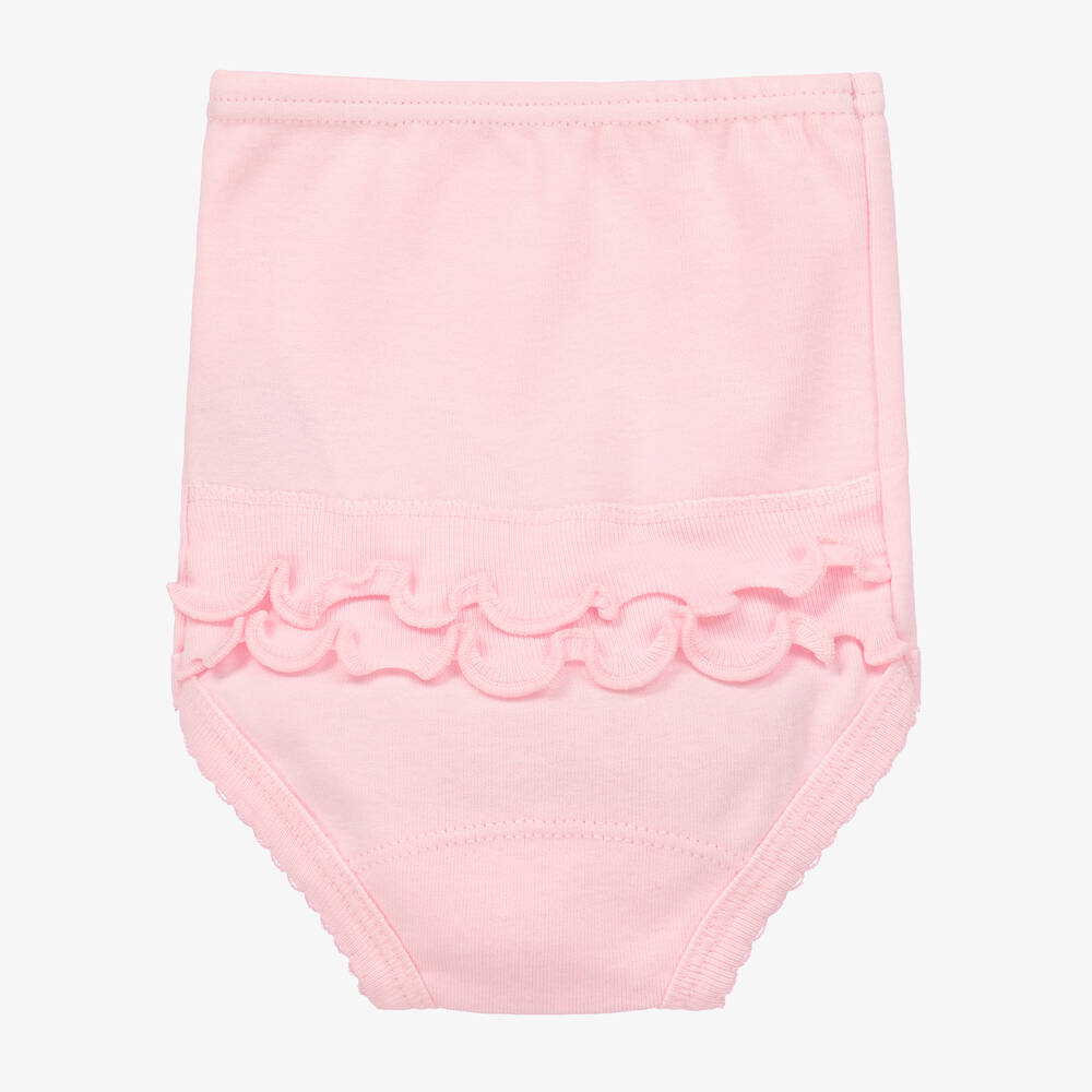 Babidu-Розовые хлопковые трусики с оборками | Childrensalon Outlet