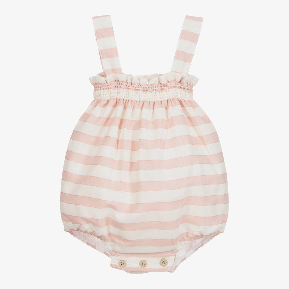 Babidu - Pink & Ivory Stripe Shortie | Childrensalon
