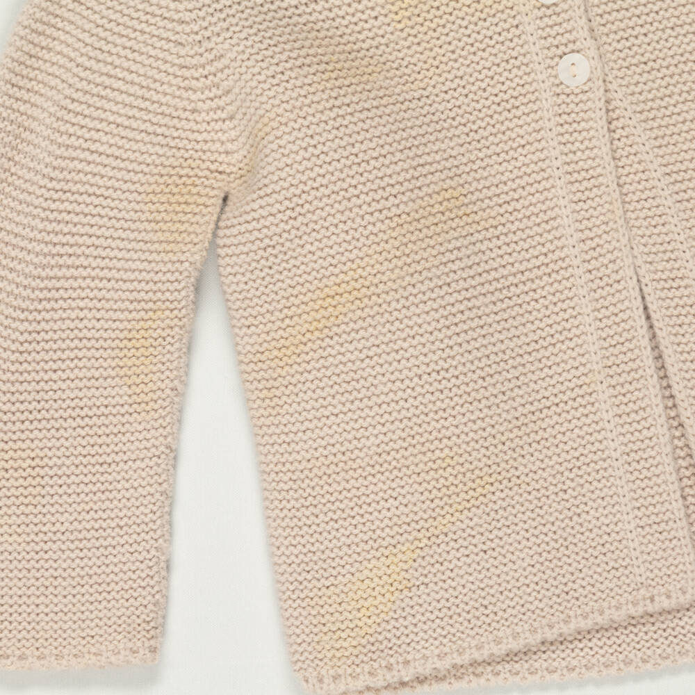 Babidu-Preloved Boys Beige Knitted Shorts Set (6 months) | Childrensalon Outlet