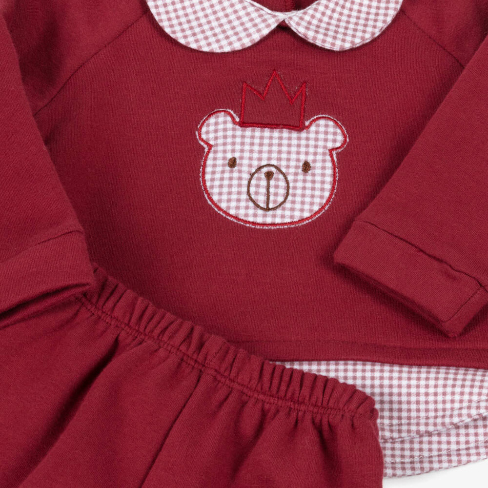 Babidu-Красный комплект брюк из хлопка для детей | Childrensalon Outlet