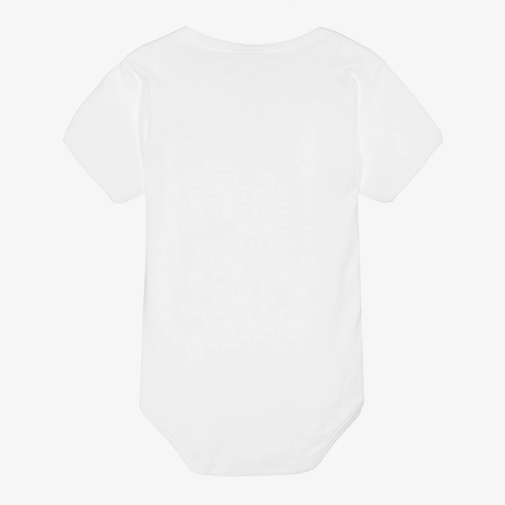 Babidu-White Cotton Bodyvest | Childrensalon Outlet