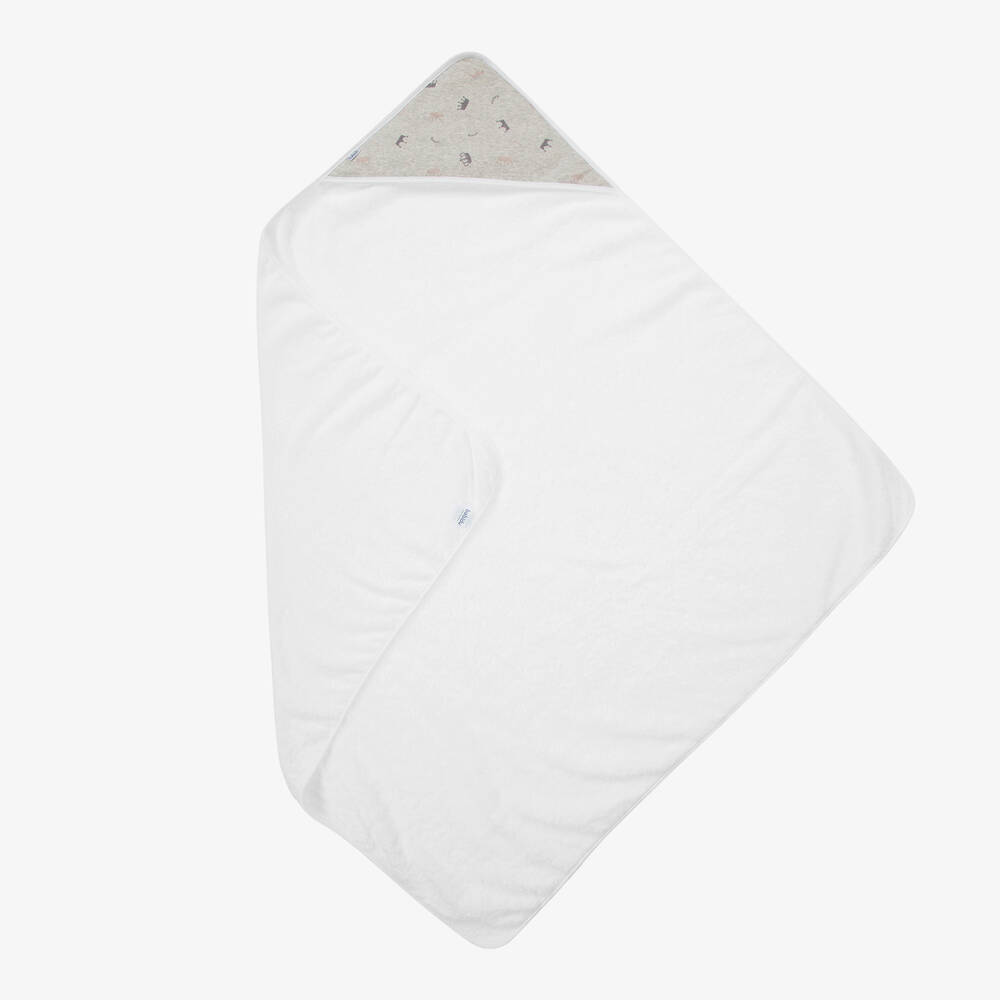 Babidu - White & Grey Towel (96cm) | Childrensalon