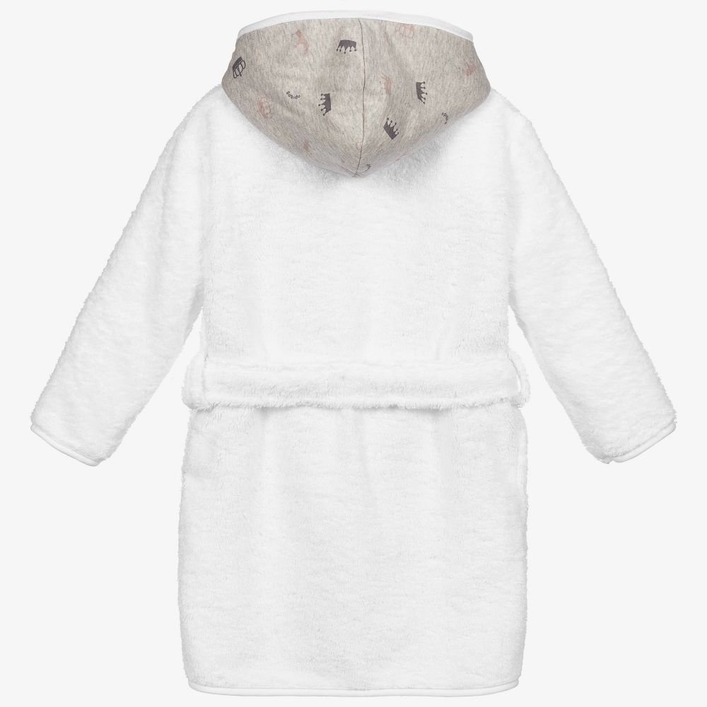بابيدو -روب حمّام قطن لون أبيض للبنات | Childrensalon Outlet