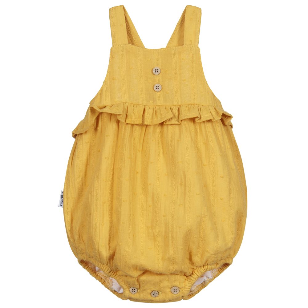 Babidu - Yellow Cotton Baby Shortie | Childrensalon