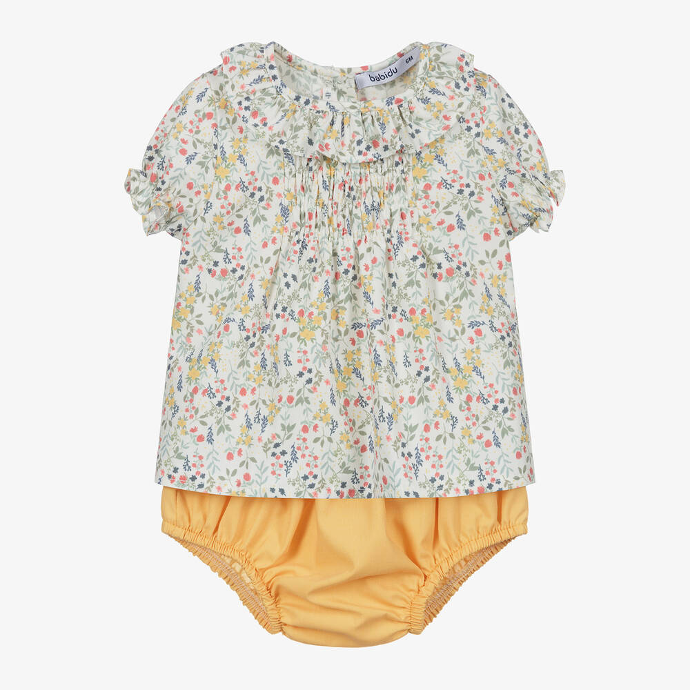 Babidu - Gelbe Baumwollshorts im Set | Childrensalon