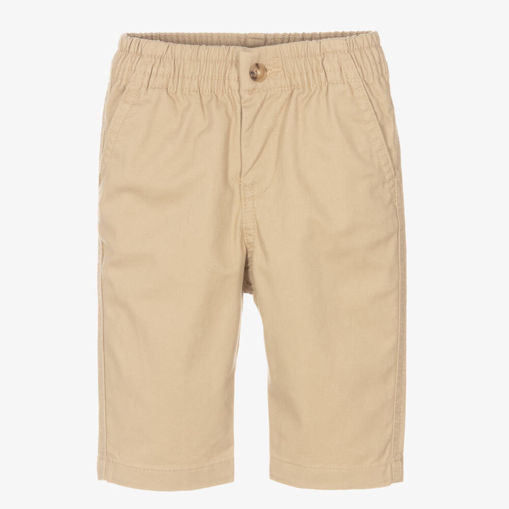 Ralph Lauren-Baby Boys Beige Cotton Trousers | Childrensalon Outlet