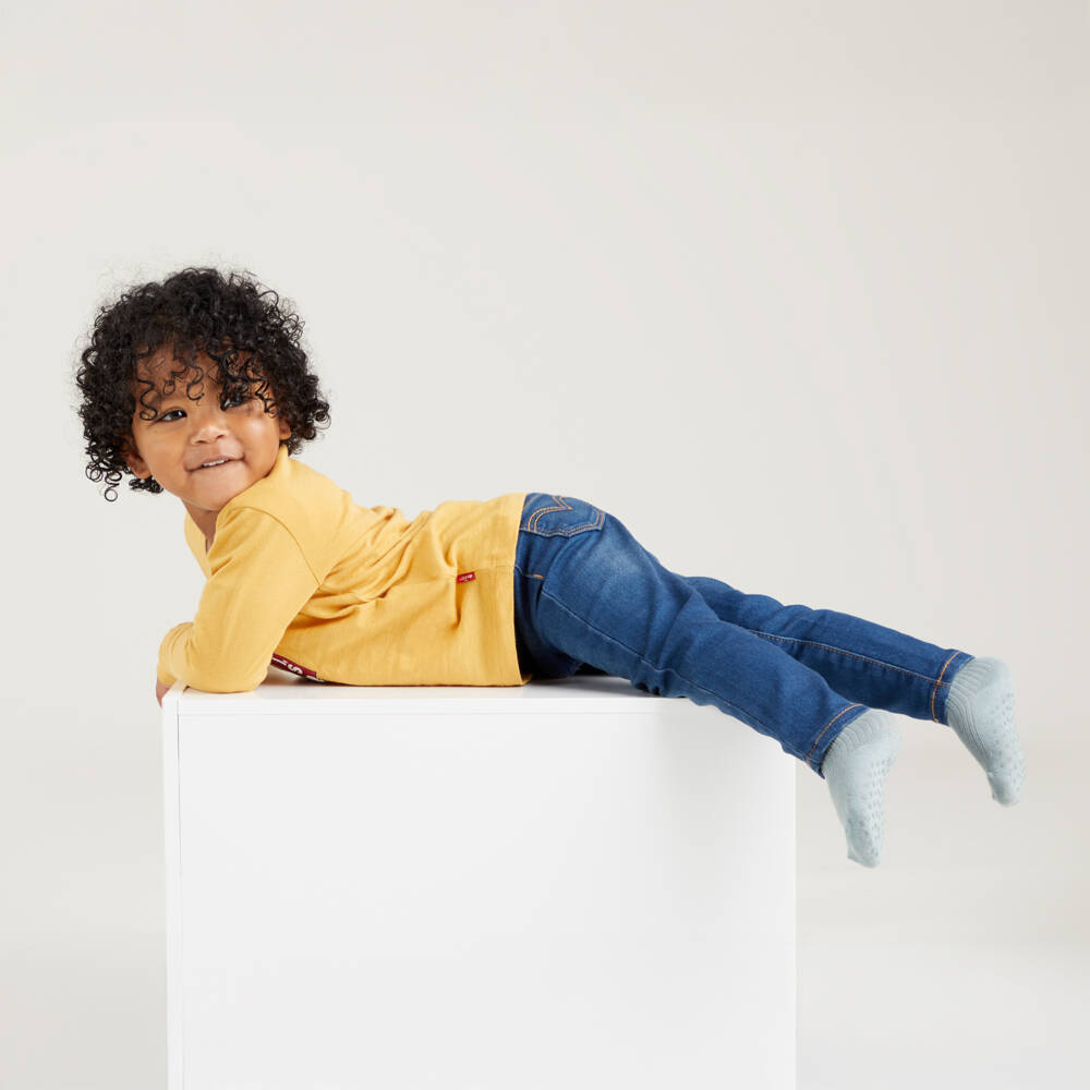 Levi's-Baby Boys Blue Denim Loose Taper Jeans | Childrensalon Outlet