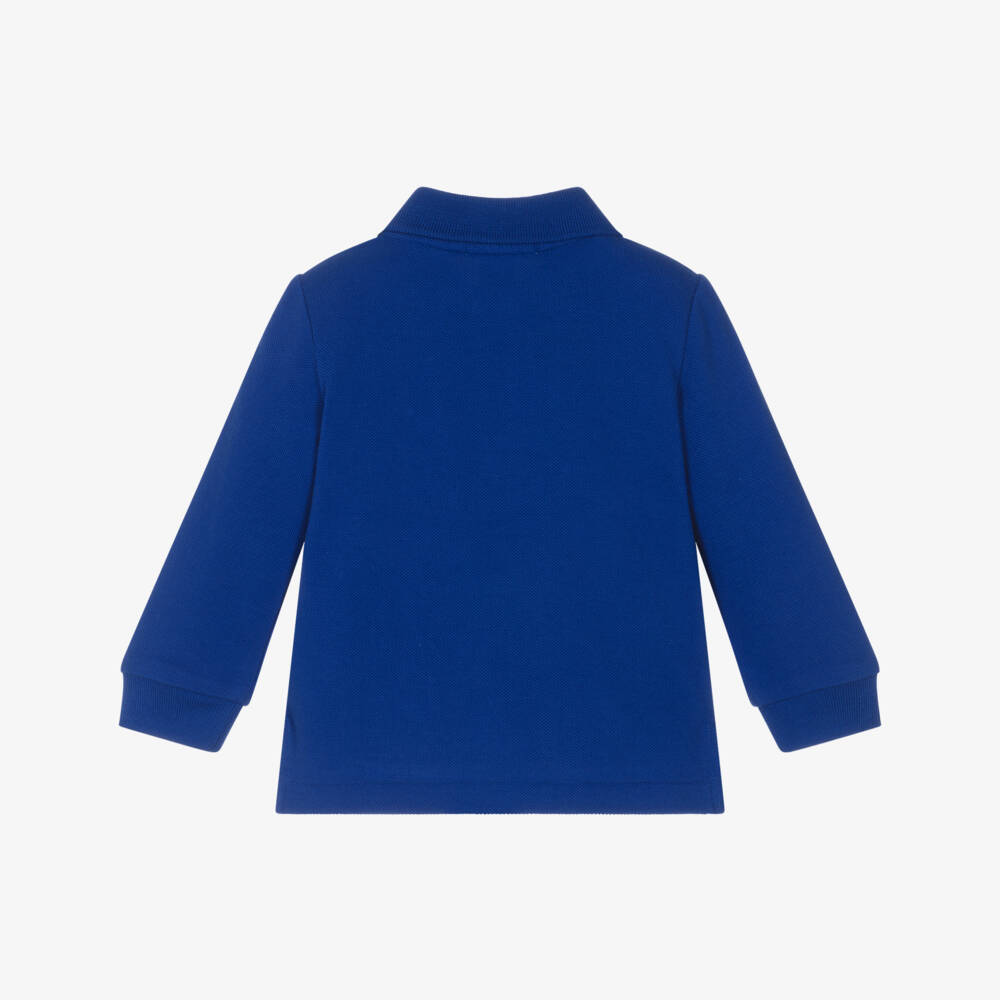 Ralph Lauren-Baby Boys Cobalt Blue Long-Sleeve Polo Shirt | Childrensalon Outlet