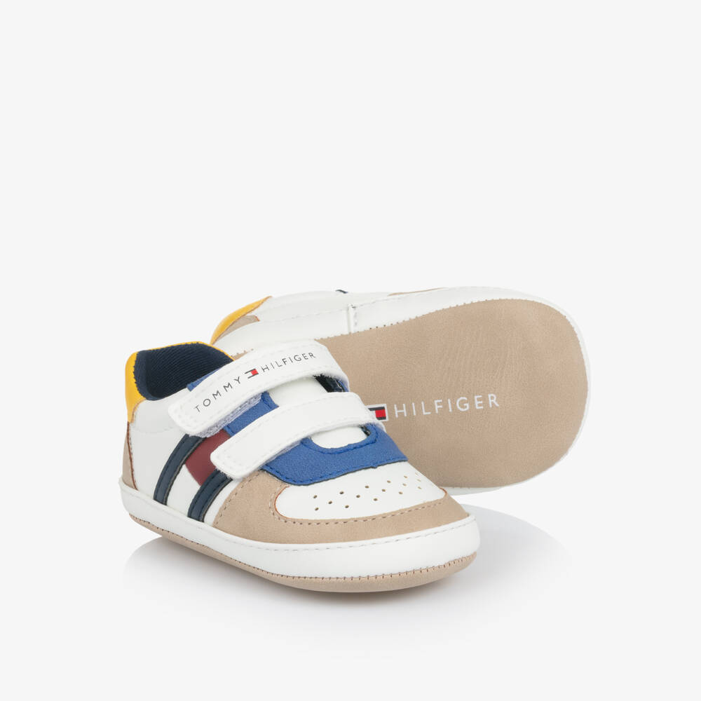 Tommy Hilfiger-Baby Boys Colourblock Pre-Walker Trainers | Childrensalon Outlet