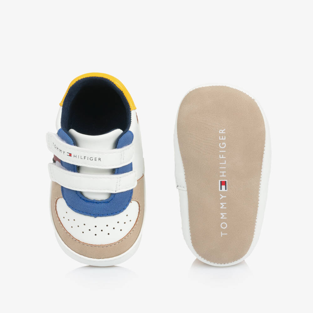 Tommy Hilfiger-Baby Boys Colourblock Pre-Walker Trainers | Childrensalon Outlet