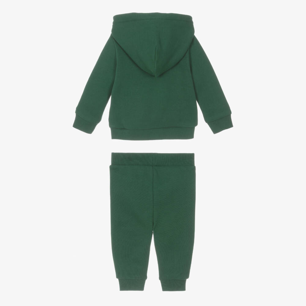 Ralph Lauren-Baby Boys Green Hooded Pony Logo Tracksuit | Childrensalon Outlet