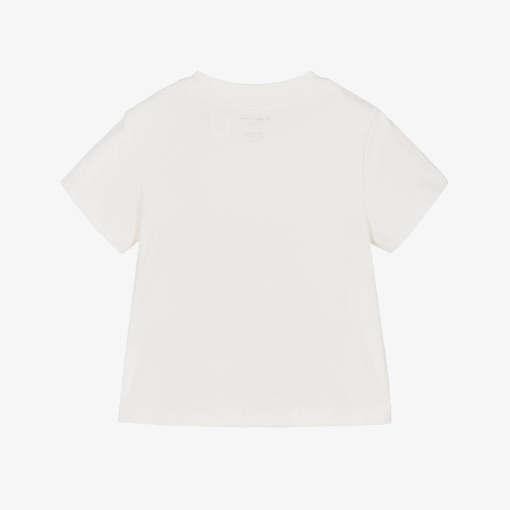 Ralph Lauren-Baby Boys Ivory & Green Coffee Van T-Shirt | Childrensalon Outlet