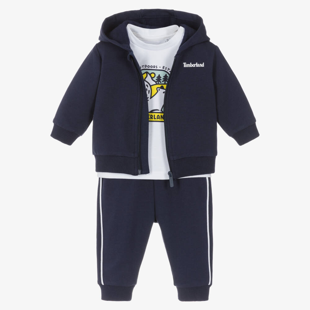 Timberland-Костюм из синего хлопка для мальчиков | Childrensalon Outlet