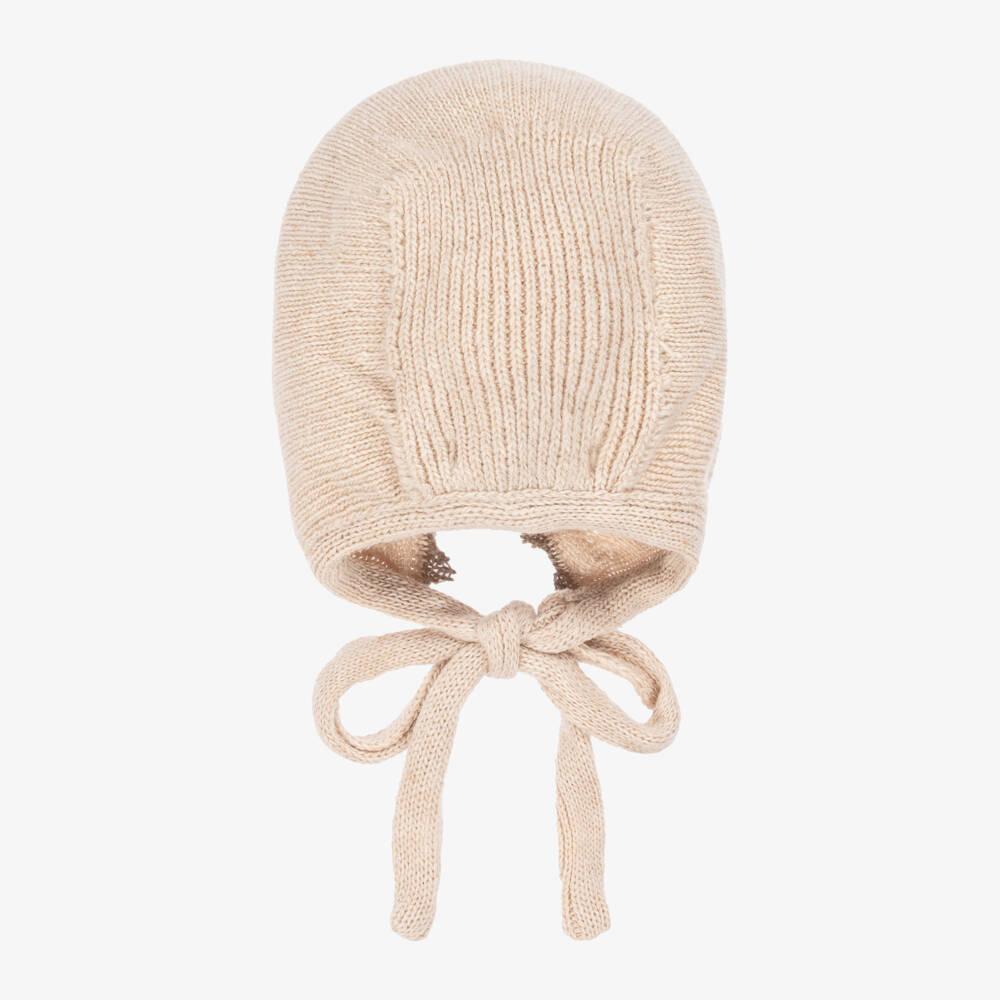 Foque-بونيه محبوك بيج دافئ للبنات | Childrensalon Outlet