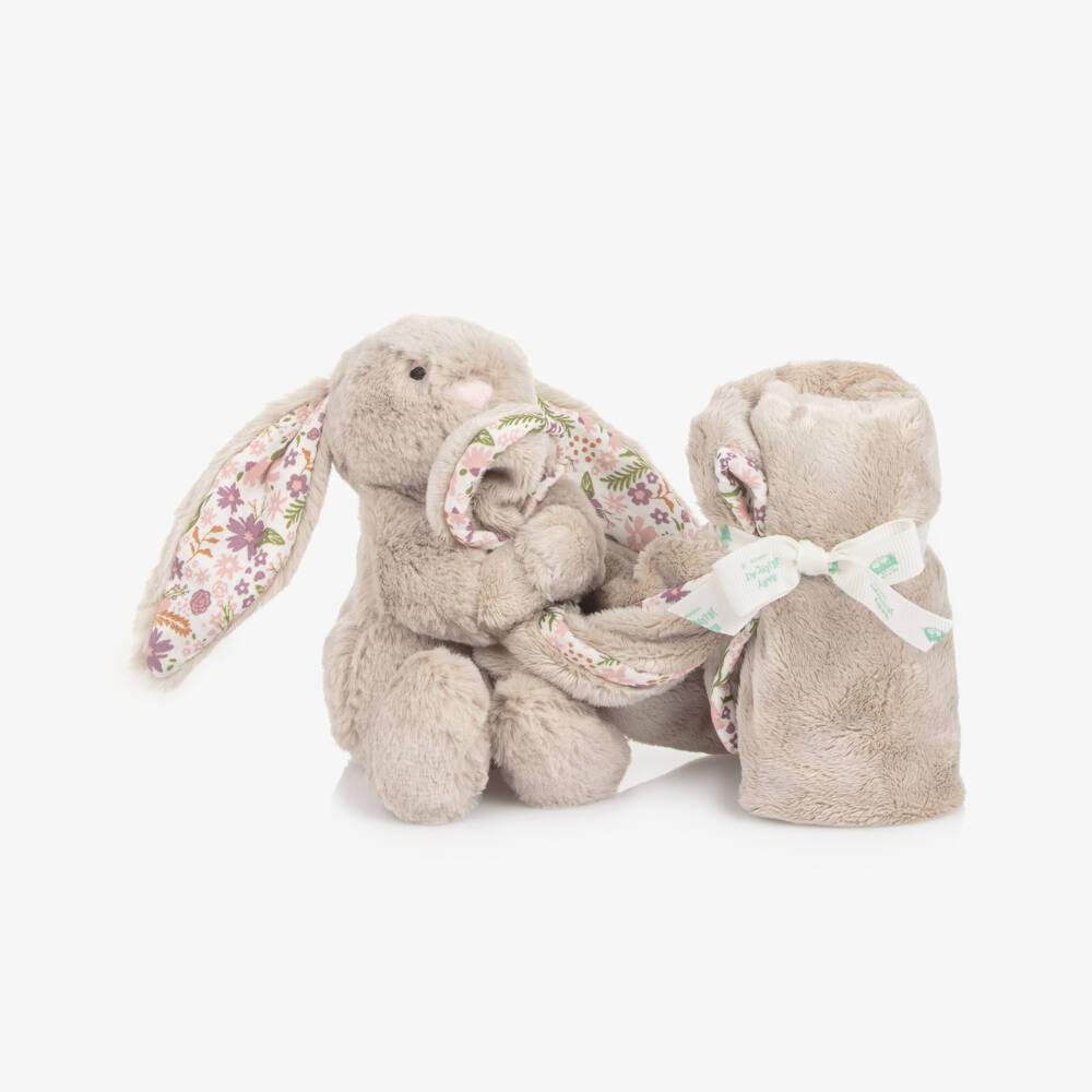 Jellycat-Baby Girls Blossom Beige Bunny Petal Doudou (48cm) | Childrensalon Outlet