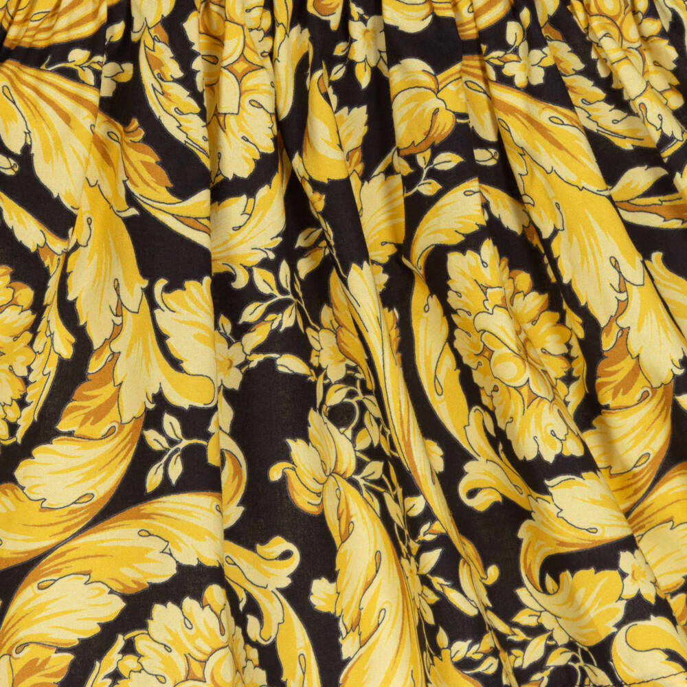 Versace-Baby Girls Gold Barocco Dress | Childrensalon Outlet