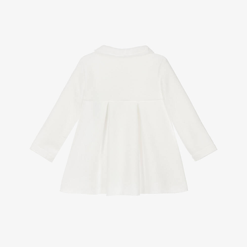 iDO Mini-Baby Girls Ivory Fleece Pram Coat | Childrensalon Outlet