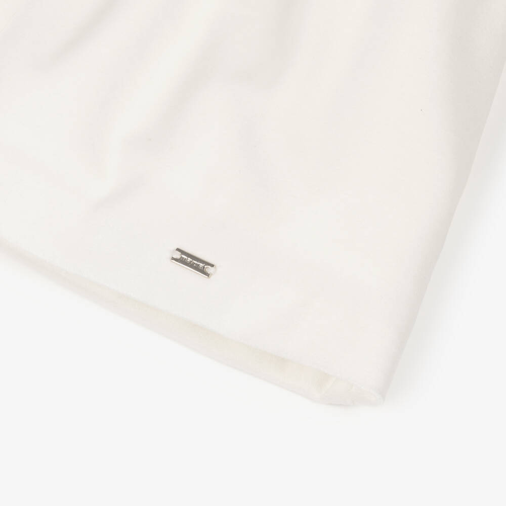 Mayoral Newborn-Baby Girls Ivory Smocked Velvet Dress | Childrensalon Outlet