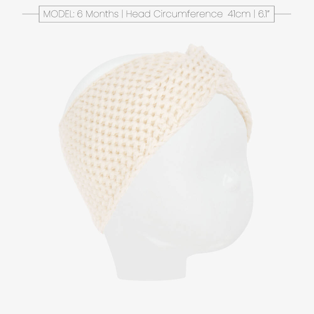 1 + in the family-Baby Girls Knitted Headband with Merino Wool | Childrensalon Outlet