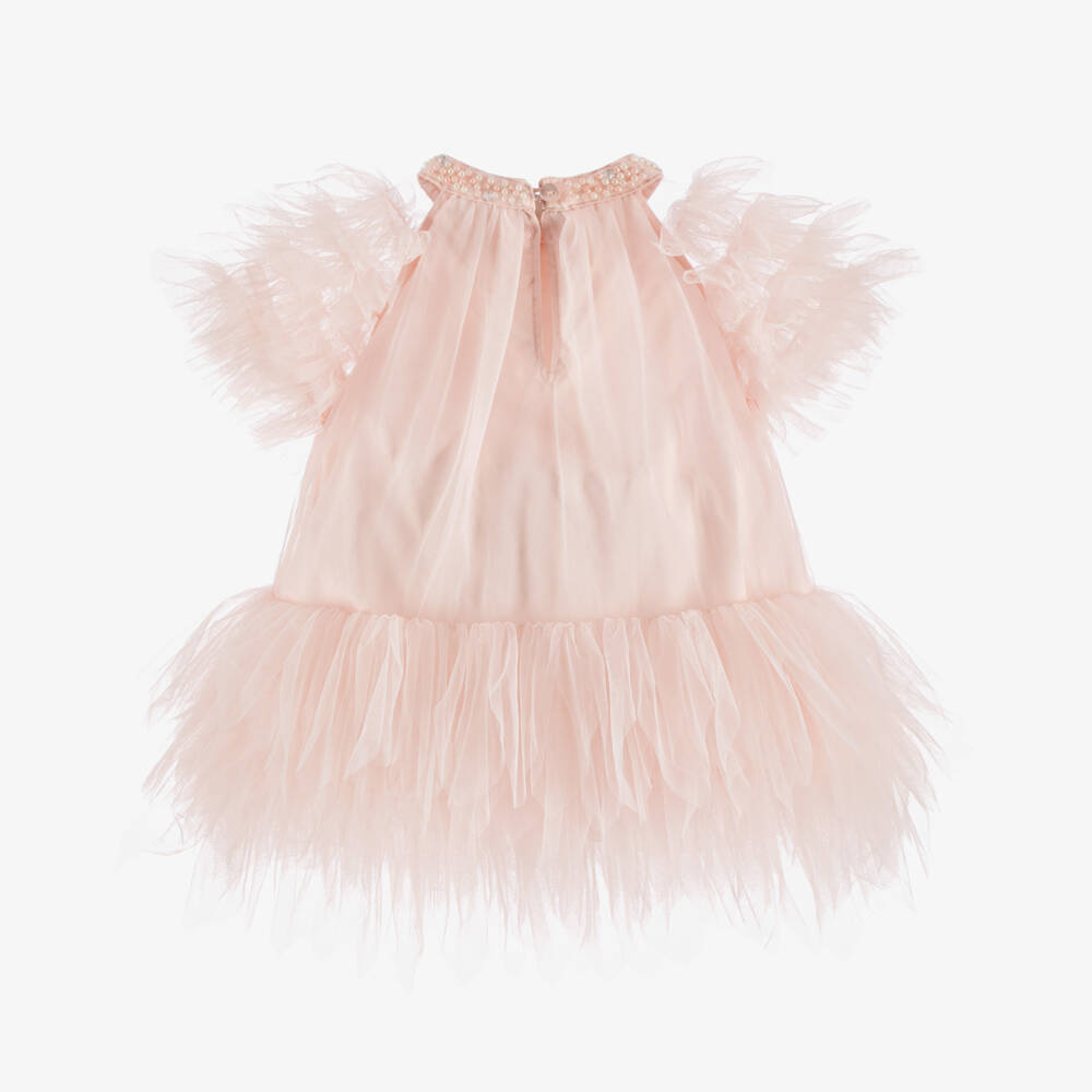 Tutu du Monde-Baby Girls Light Pink Tulle Ruffle Dress | Childrensalon Outlet