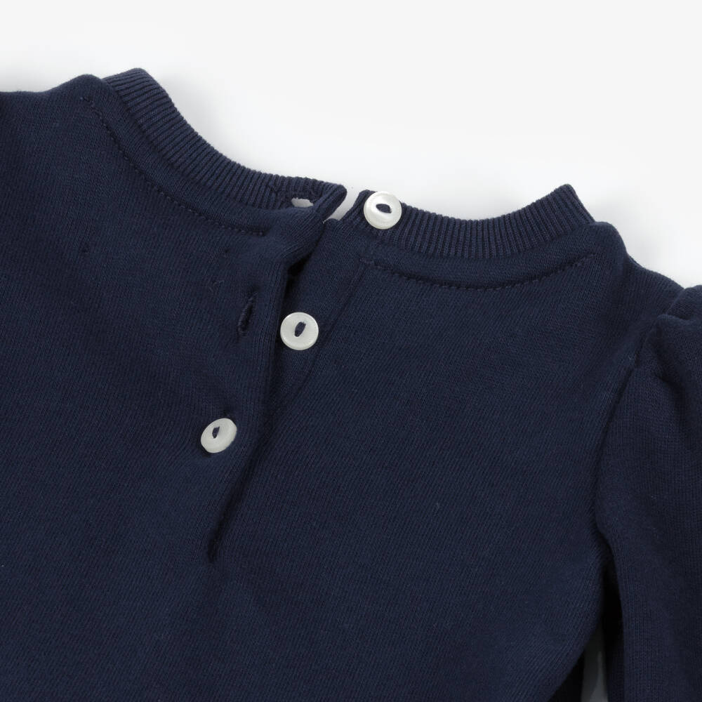 Ralph Lauren-Baby Girls Navy Blue Polo Bear Tracksuit | Childrensalon Outlet