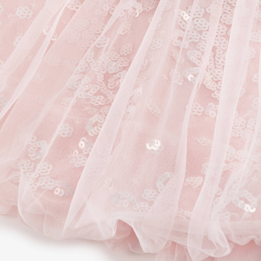 Needle & Thread-Baby Girls Pale Pink Sequin Embellished Dress | Childrensalon Outlet