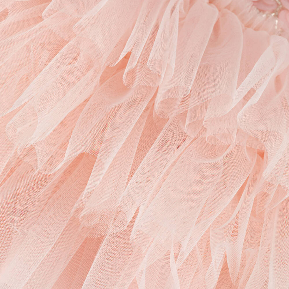 Tutu du Monde-Платье из мягкого розового тюля с пайетками для девочек | Childrensalon Outlet