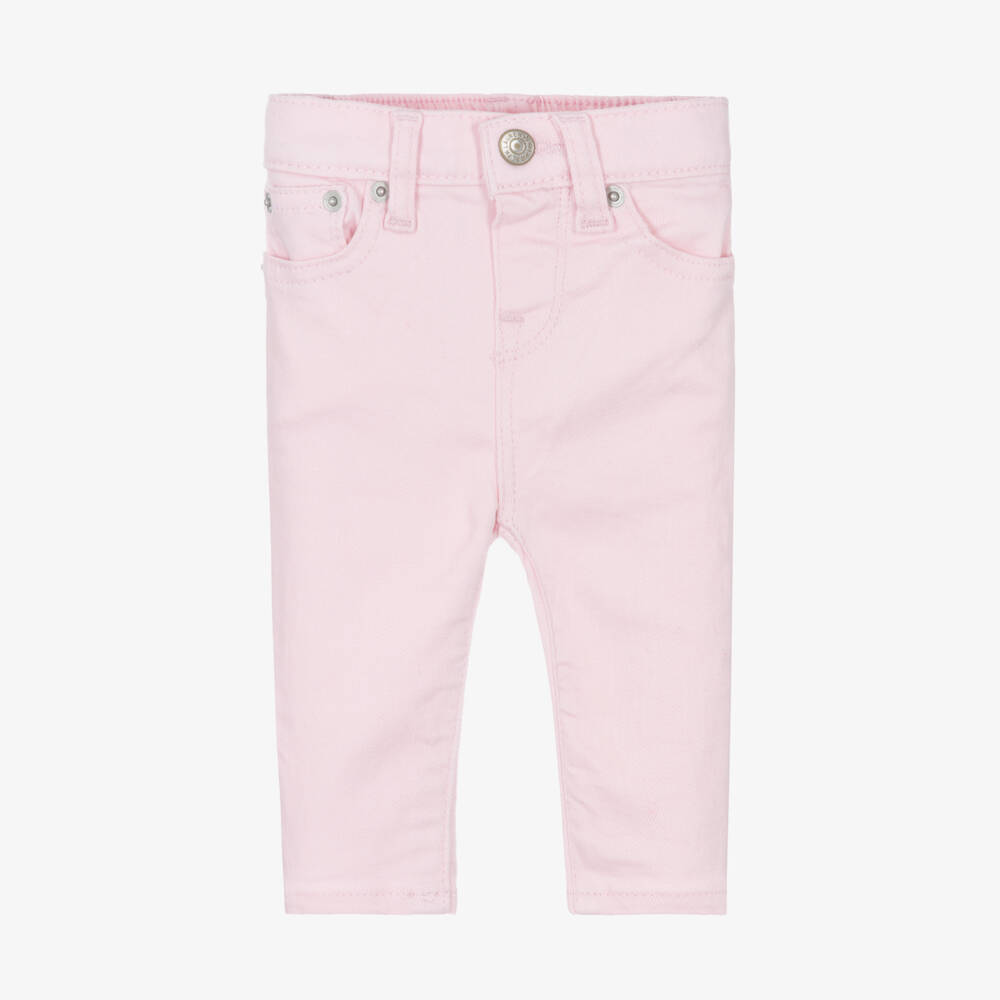 Ralph Lauren-Baby Girls Pink Denim Jeans | Childrensalon Outlet