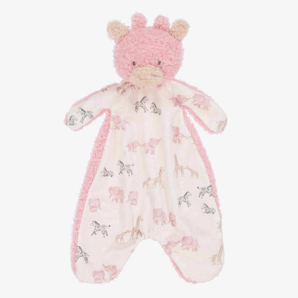 Mayoral Newborn-Baby Girls Pink Faux Fur & Velour Giraffe Doudou (31cm) | Childrensalon Outlet