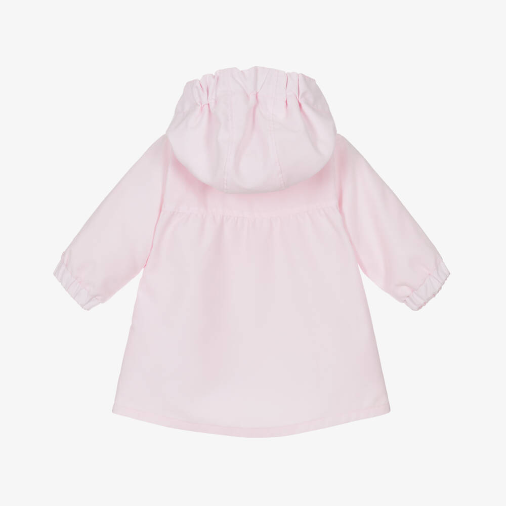 Emile et Rose-Baby Girls Pink Hooded Coat | Childrensalon Outlet