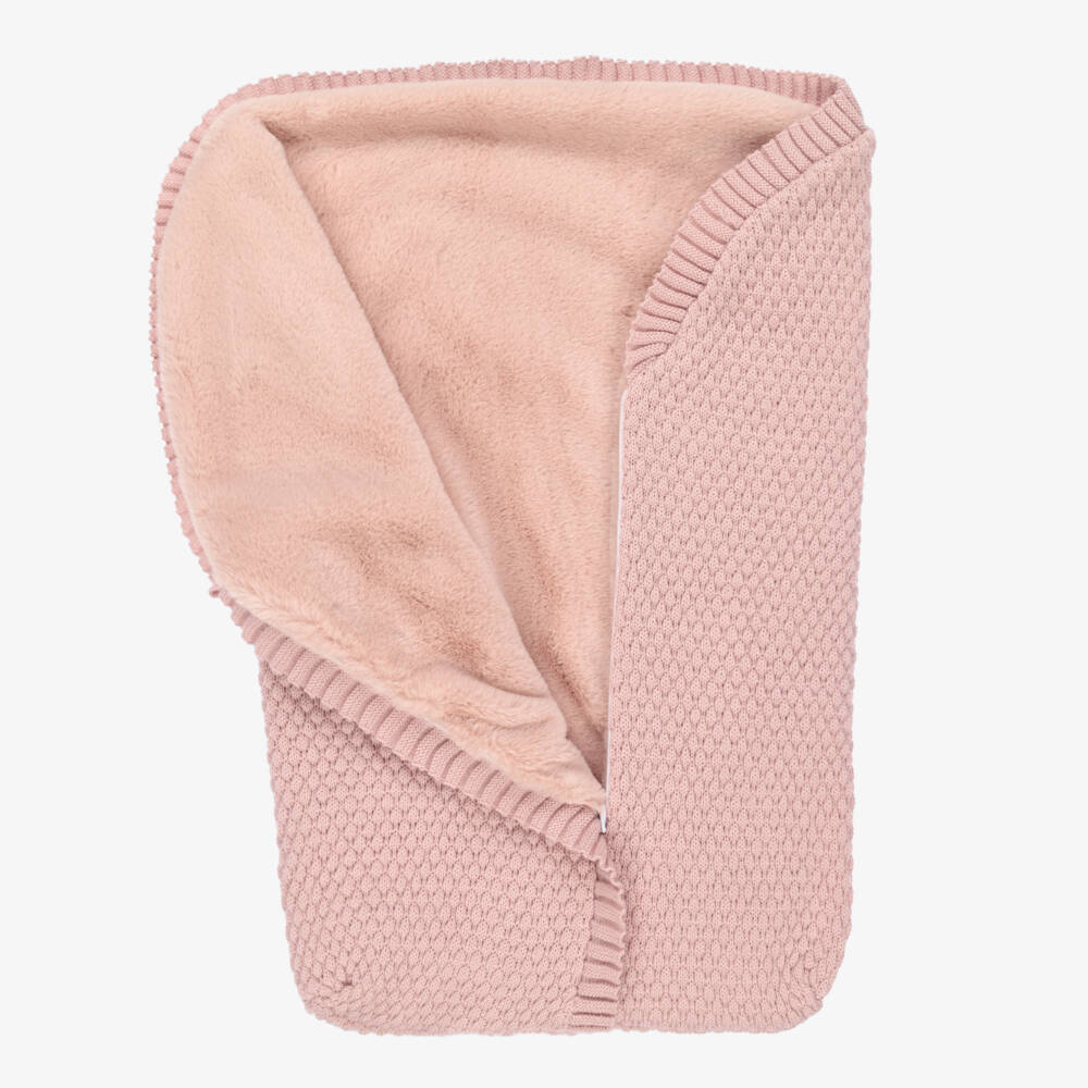 Mebi-Baby Girls Pink Knitted Nest (62cm) | Childrensalon Outlet