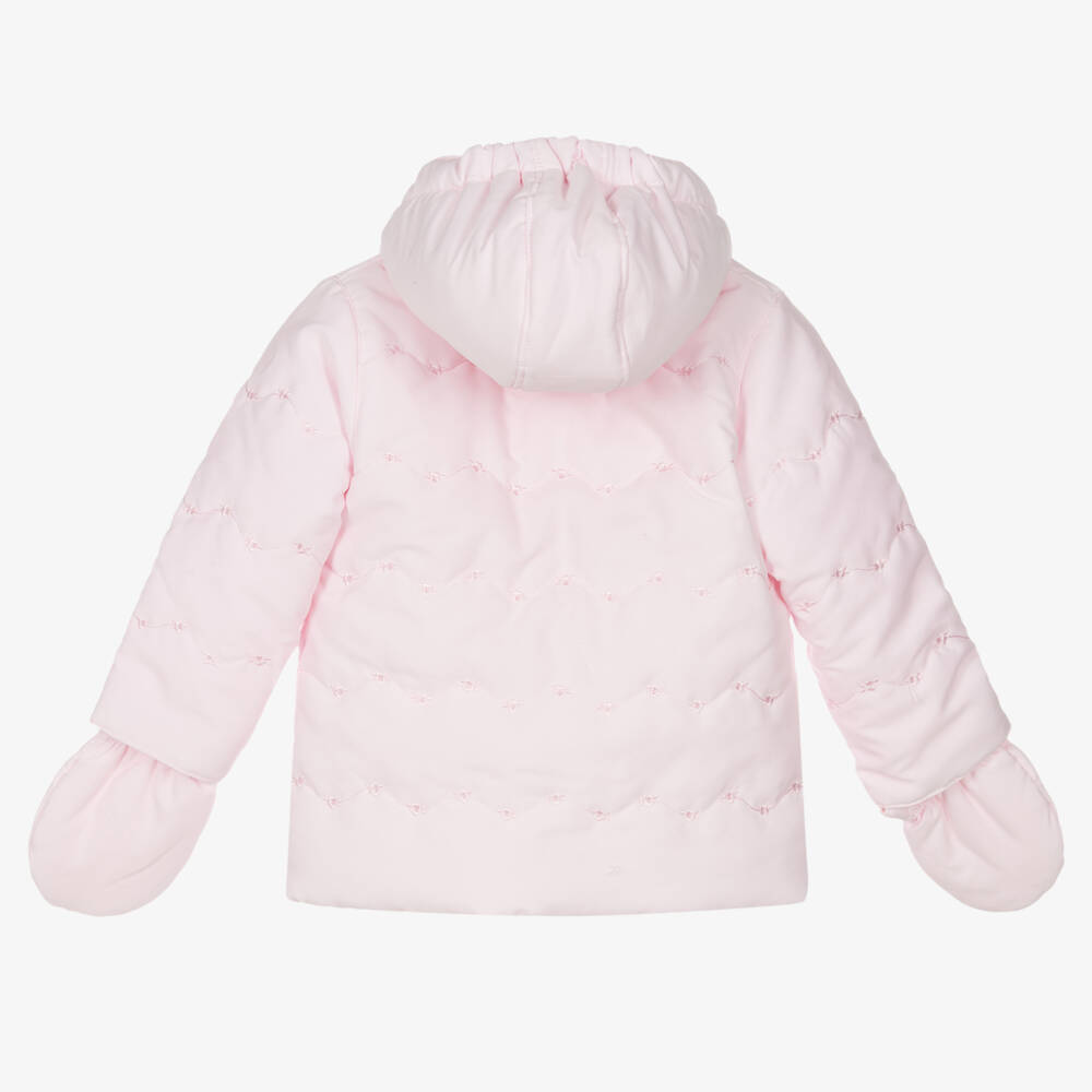 Emile et Rose-Baby Girls Pink Padded Jacket | Childrensalon Outlet