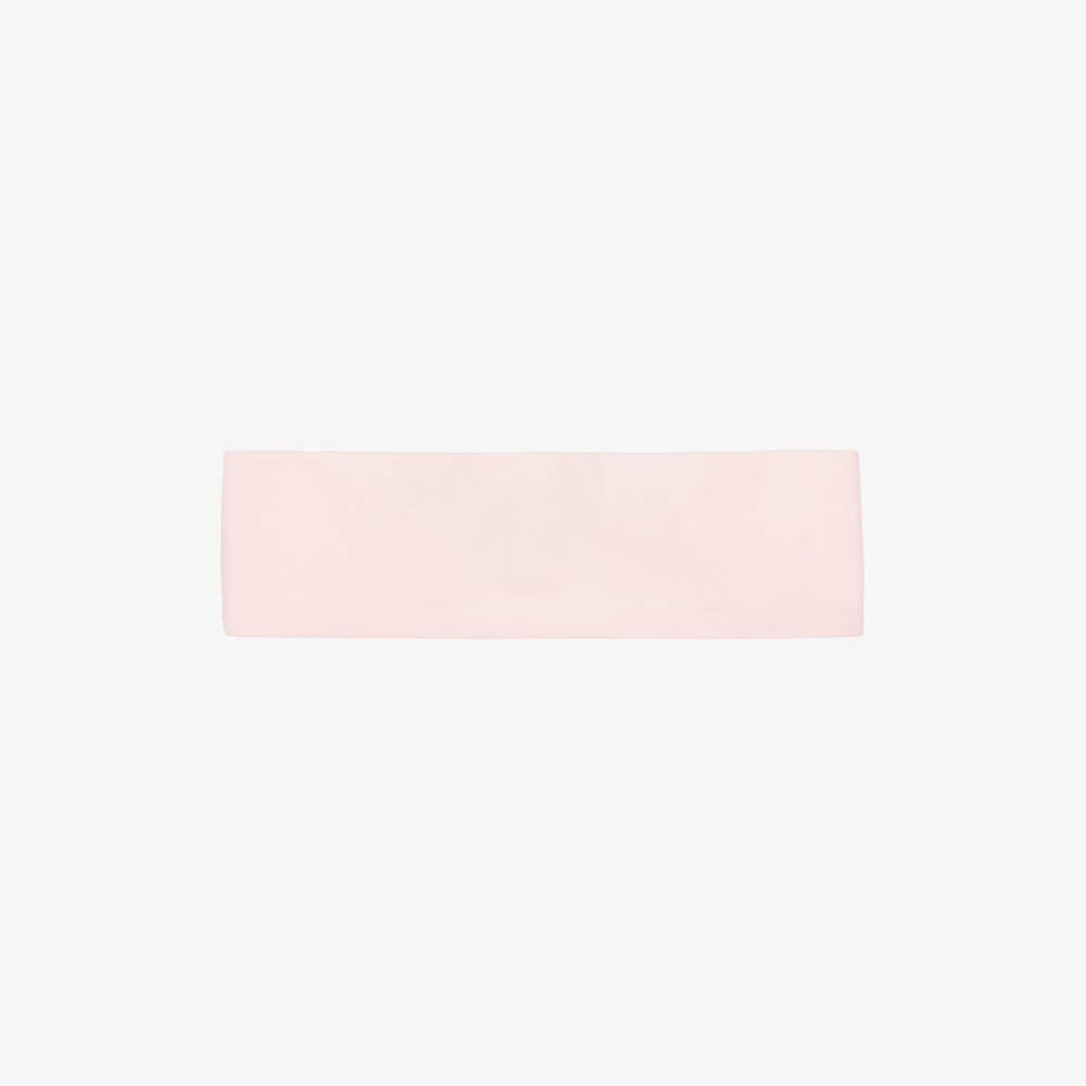 AIGNER-Baby Girls Pink Pima Cotton Teddy Bears Headband | Childrensalon Outlet