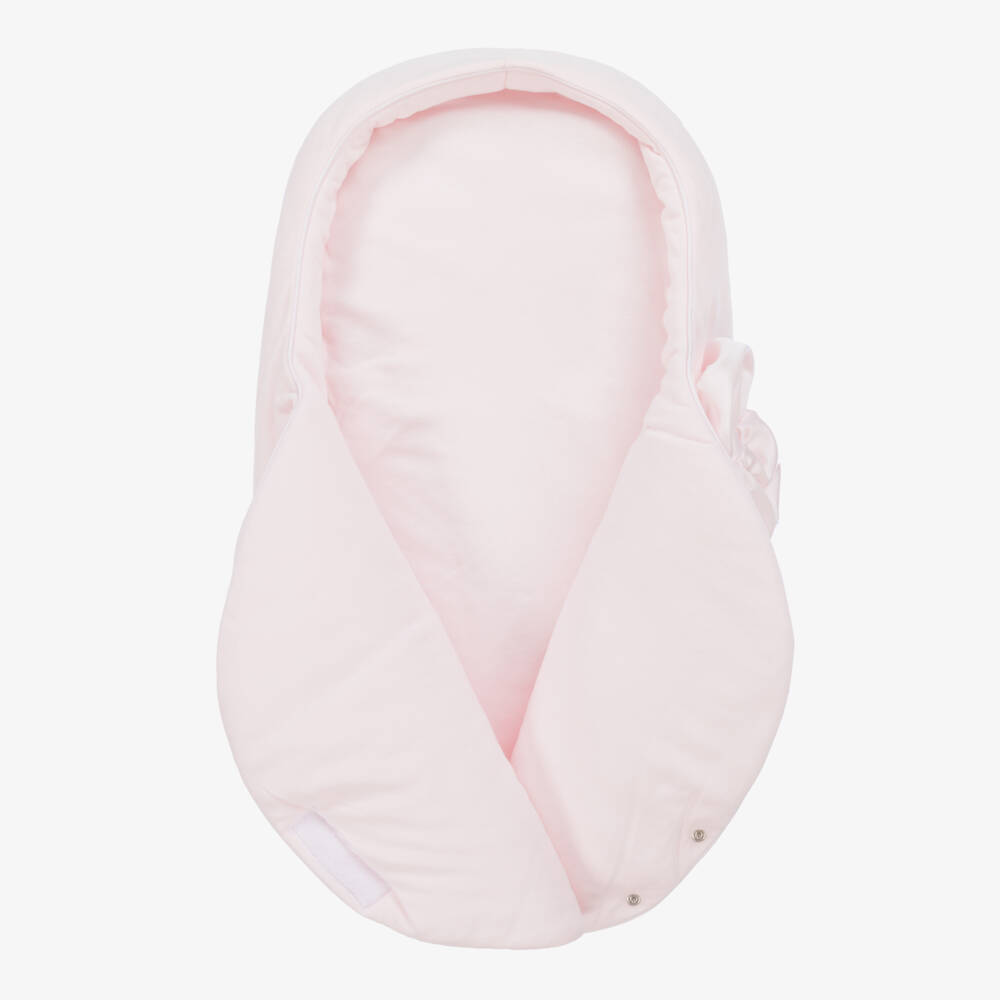 Sofija-Baby Girls Pink Velour Nest (69cm) | Childrensalon Outlet